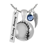 Baseball Pendant Ash Urn - Love Charms Option