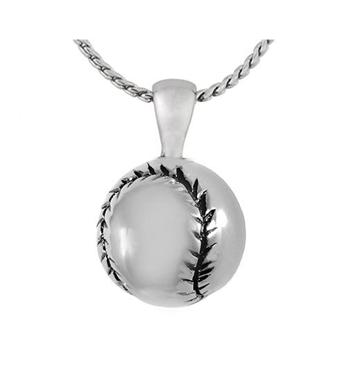 Baseball Pendant Ash Urn - Love Charms Option