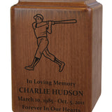 Customized Wood Baseball Urn 