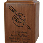 Baseball Glove & Bat Urn