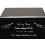 Baseball Cremation Urn & Cleveland Indians Hover Helmet Décor
