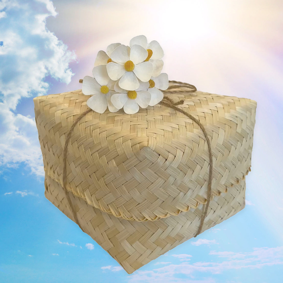The Original Green Burial Bamboo Basket Urn - Adult - Child - Pet Biodegradable Urn