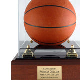Basketball Case Memorial Wood Urn