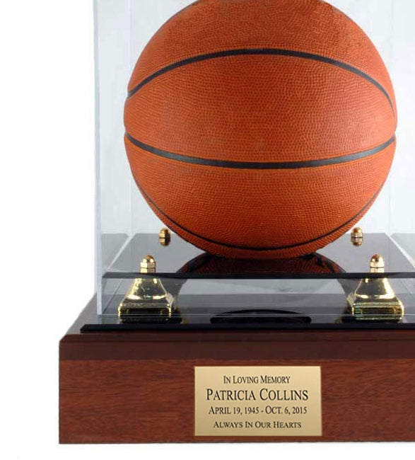 Basketball Case Memorial Wood Urn