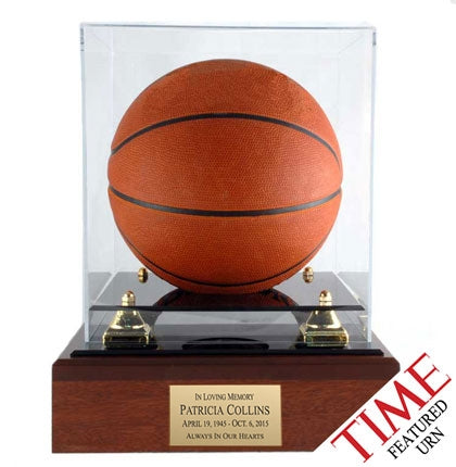 Basketball Case Memorial Wood Urn