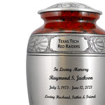 Basketball Red White & Blue Pewter Urn - Pro Diamond Engraving