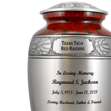 Basketball Red White & Blue Pewter Urn - Pro Diamond Engraving