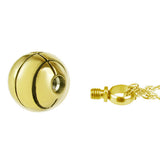 Basketball Gold Cremation Urn - Love Charms™ Option