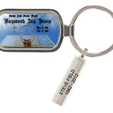 Custom Made Neighborhood Basketball Keychain Keepsake