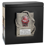Basketball Photo Urn - 2 Photo Options - Customizable Colors - Free Engraved Plate - Quality Craftsmanship