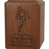 Customized Basketball Wood Urn