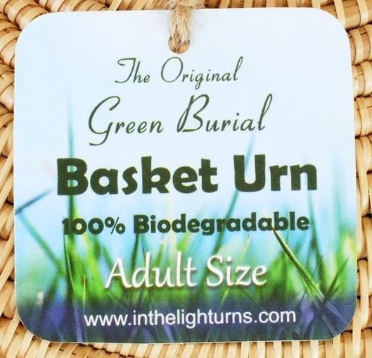 The Original Green Burial Bamboo Basket Urn - Adult - Child - Pet Biodegradable Urn