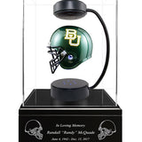 Football Cremation Urn & Baylor University Hover Helmet Décor