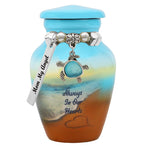 Always In Our Hearts Beach Mini Urn - Love Charms® Option