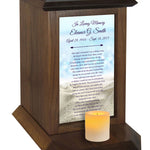 Footprints Sand Jesus Poem Urn