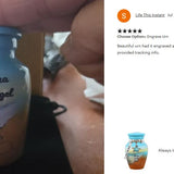 Always In Our Hearts Beach Mini Urn - Love Charms® Option