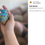 Always In Our Hearts Beach Mini Urn - Love Charms® Option