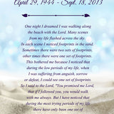 Footprints Sand Poem Urn