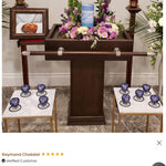 Purple Marbled Heart Keepsake Urn - Stand Option