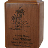 Palm Tree Beach Urn