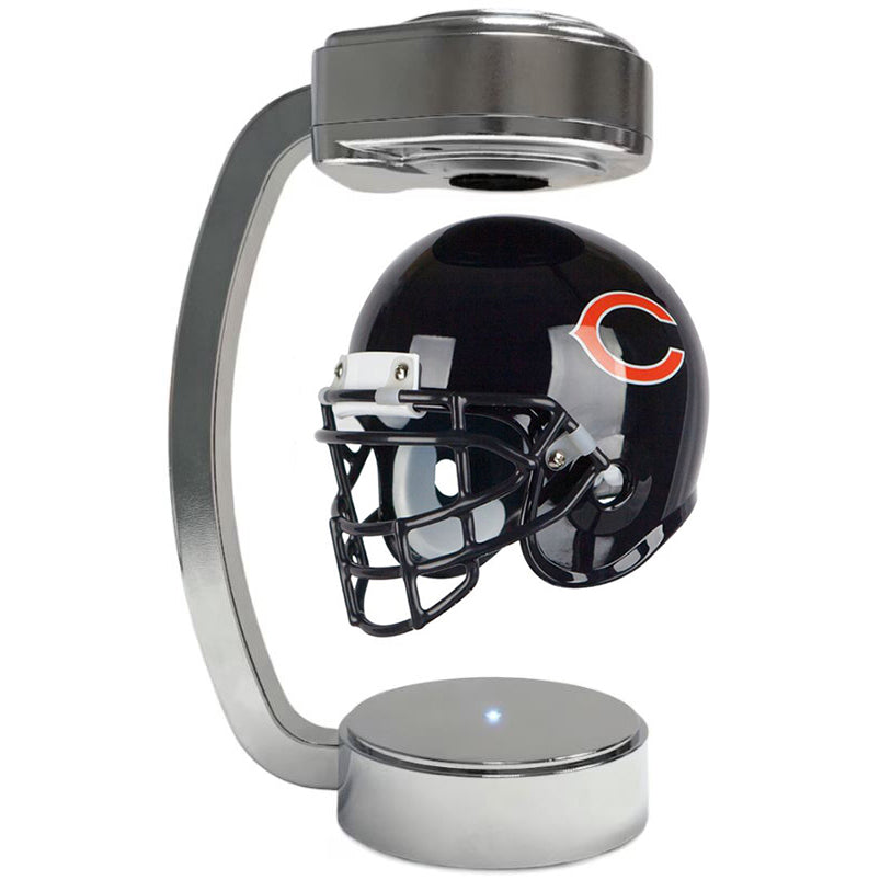 Football Adult or Medium Cremation Urn & Chicago Bears Hover Helmet Décor - Free Engraving