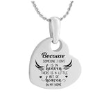 Because In Heaven Ash Pendant Urn - Love Charms® Option