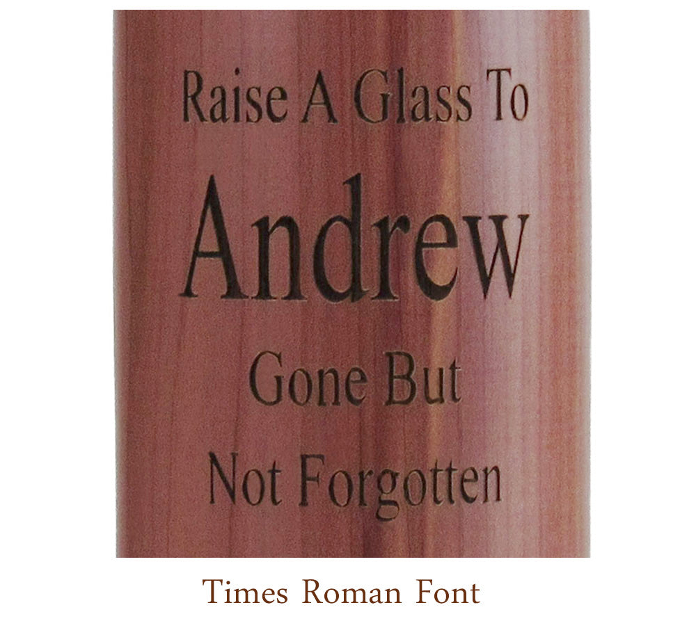 Beer Bottle Toast Keepsake Urn - Light or Dark Wood Options