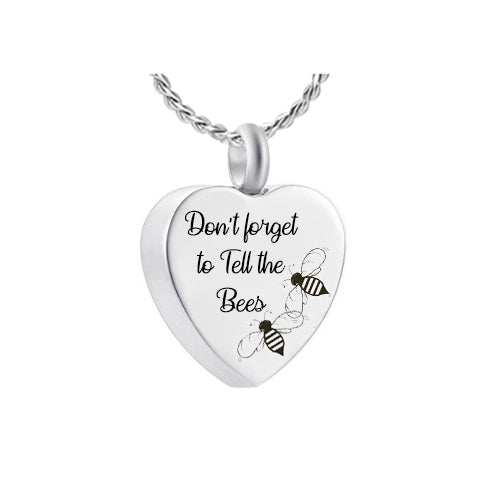 Don't Forget To Tell The Bees Ash Urn - Love Charms™ Option