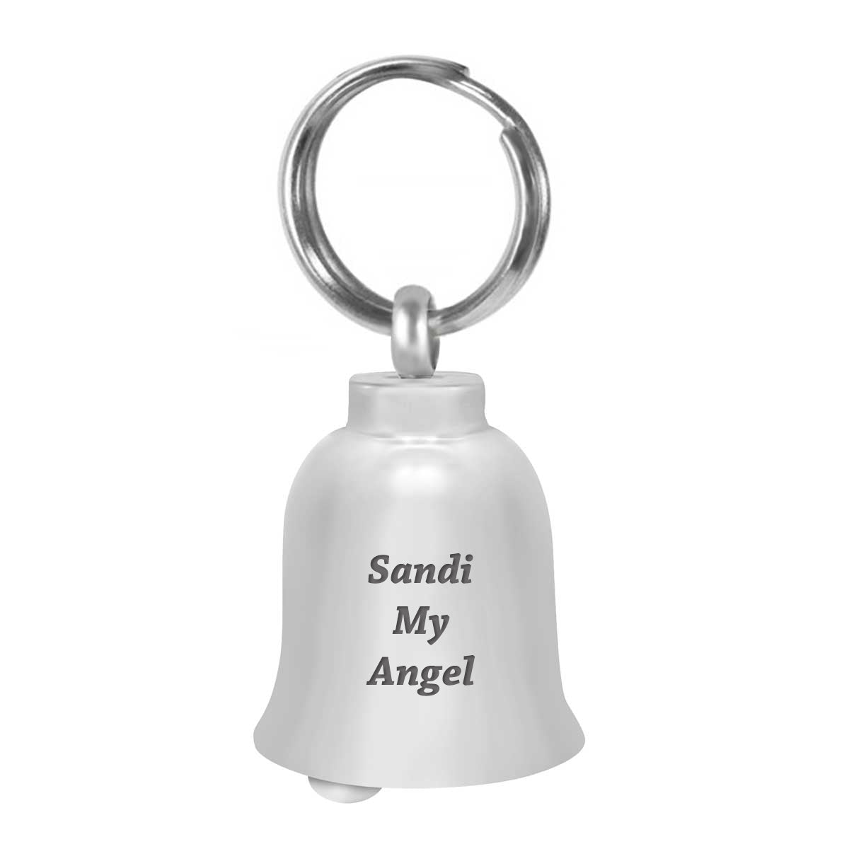 Love Wings Motorcycle Bell Key Chain Ash Urn - Engraving Available