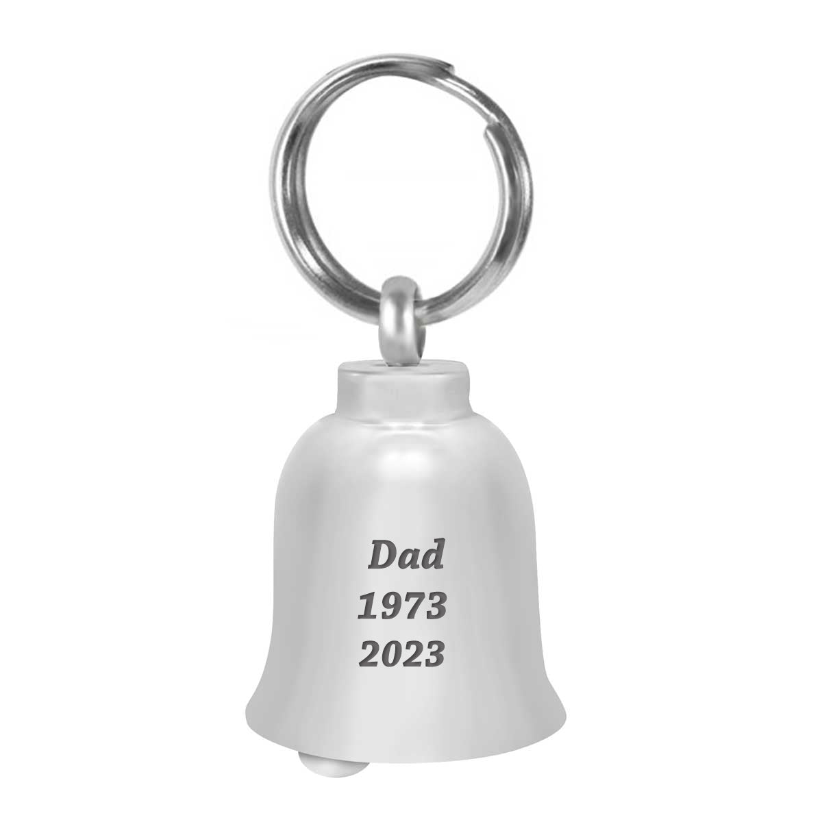 Freedom Rider Motorcycle Bell Key Chain Ash Urn - Engraving Available