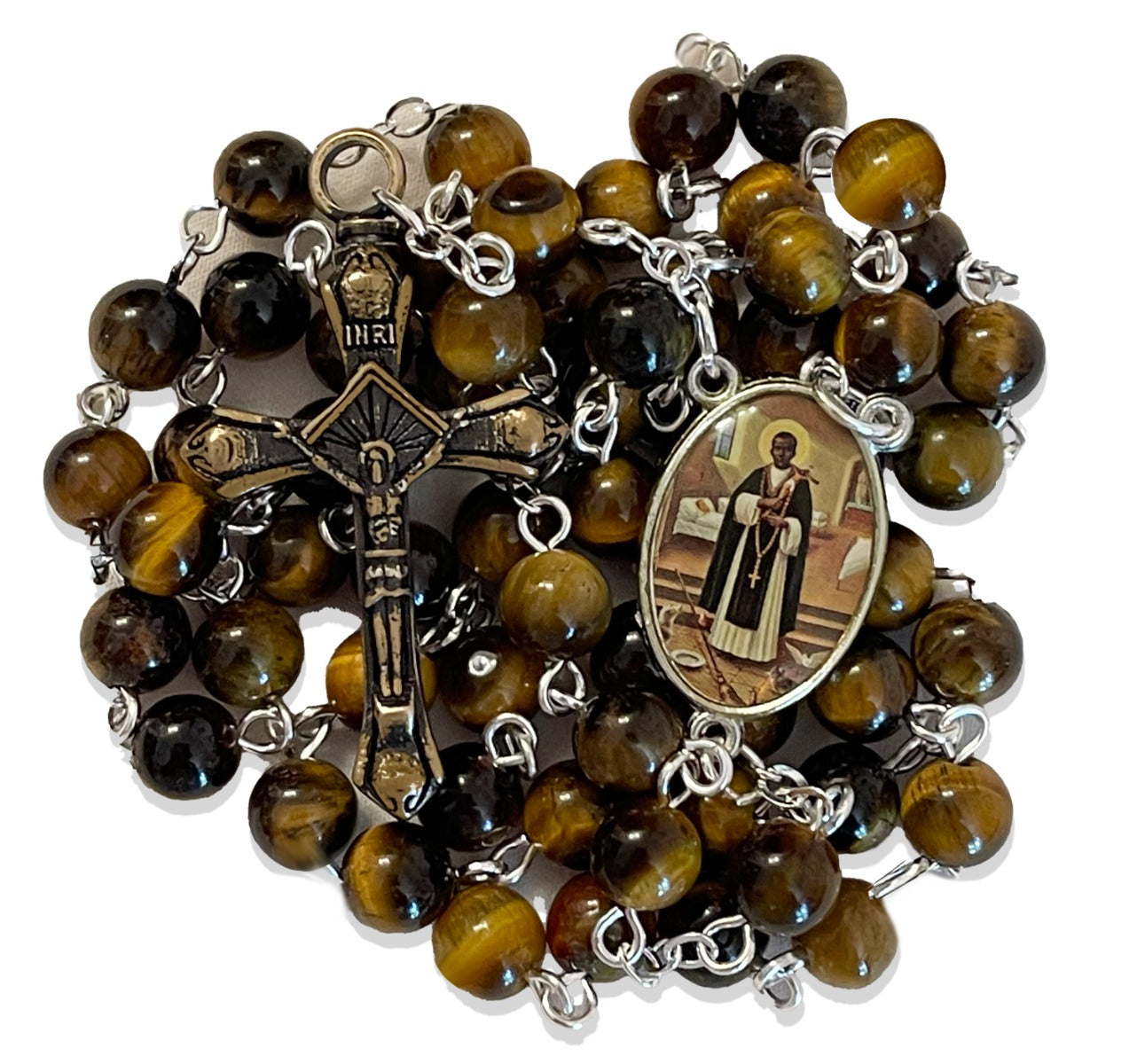 Beloved Saint Martin Rosary Necklace Urn