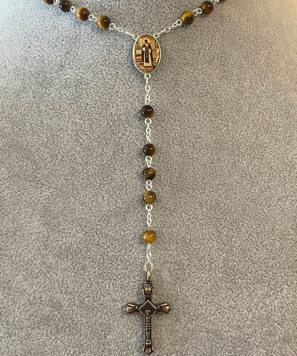Beloved Saint Martin Rosary Necklace Urn