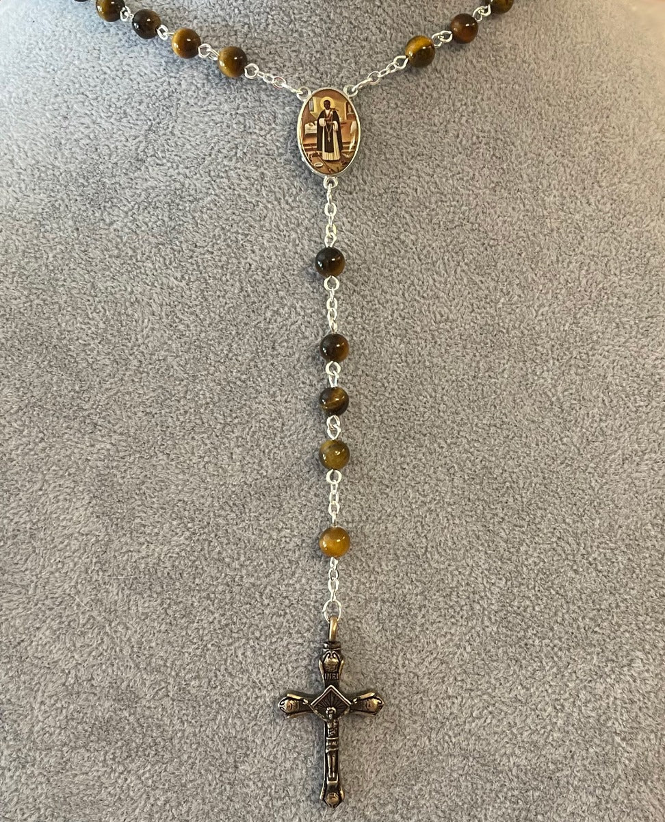 Beloved Saint Martin Rosary Necklace Urn