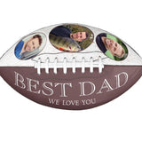 Triple Photo Football Cremation Urn