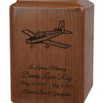Low Winged Air Craft Memorial Urn