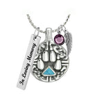 Big Dog Paw Print Pendant Ash Urn - Love Charms™ Option