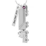 Truck 18 Wheeler Semi Pendant Urn - Love Charms® Option