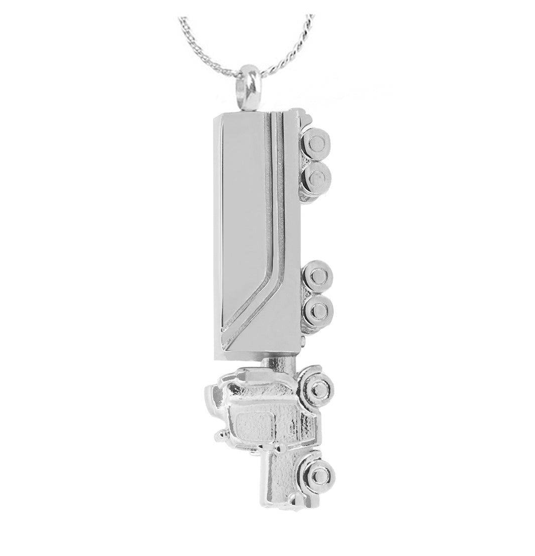 Truck 18 Wheeler Semi Pendant Urn - Love Charms® Option