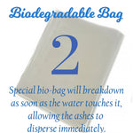 Fisherman Peaceful Pillow® Companion Water Burial Urn - Biodegradable Burial At Sea For Two Urn - Wide River Urn