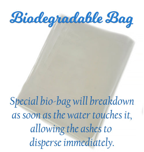 Pink Petals Peaceful Pillow® Water Burial Cremation Urn - Biodegradable Water Burial At Sea Urn