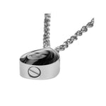 Black & White Photo Pendant Teardrop Urn