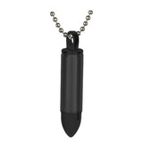 Black Bullet Pendant Urn - Love Charms Option