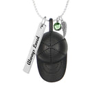 Black Baseball Cap Ash Urn - Love Charms™ Option