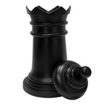 Chess Black Custom Engraving Adult Metal Urn