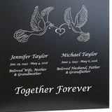 Love Doves Companion Wood urn