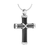 Mourning Cross Cremation Jewelry Urn - Love Charms Option