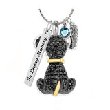 Black Dog Jewelry Urn - Love Charms™ Option
