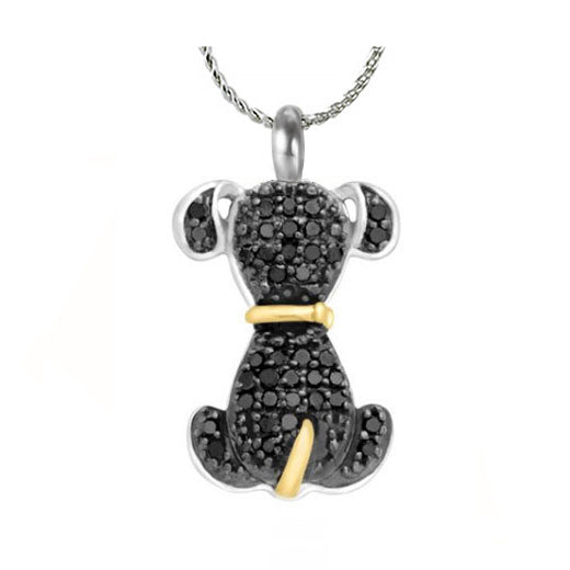 Black Dog Jewelry Urn - Love Charms™ Option