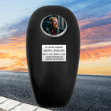 Black Motorcycle Gas Tank Large Adult Cremation Urn - Free Plate & Photo Option