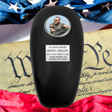 Black Motorcycle Gas Tank Large Adult Cremation Urn - Free Plate & Photo Option